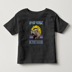 Lustige Hip-Hop-Wombat-Musik-Humor Kleinkind T-shirt