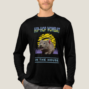Lustige Hip-Hop-Wombat-Musik-Humor Tri-Blend Shirt