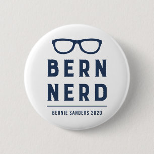 Lustige Hipster-Bernie-Sandpapierschleifmaschinen Button