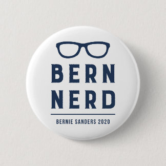 Lustige Hipster-Bernie-Sandpapierschleifmaschinen Button
