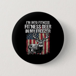 Lustige Hirschjagd-Kunst für Männer Frauen Wildtie Button