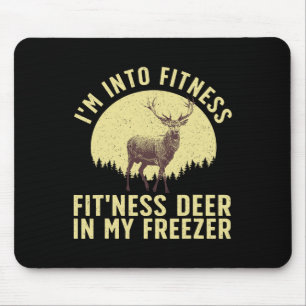 Lustige Hirschjagd-Kunst für Männer Frauen Wildtie Mousepad