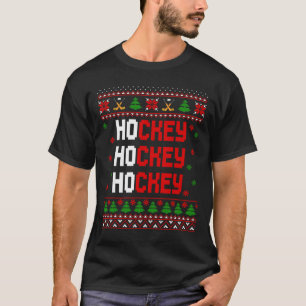 Lustige Ho Ho Ho Hockey hässliche Weihnachtspullov T-Shirt