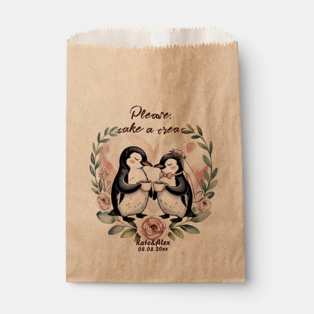 Lustige Hochzeit Geschenktütchen (Vorderseite)