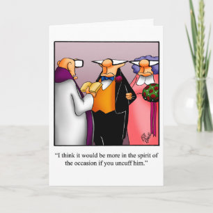Lustige Hochzeit Humor Grußkarte Karte