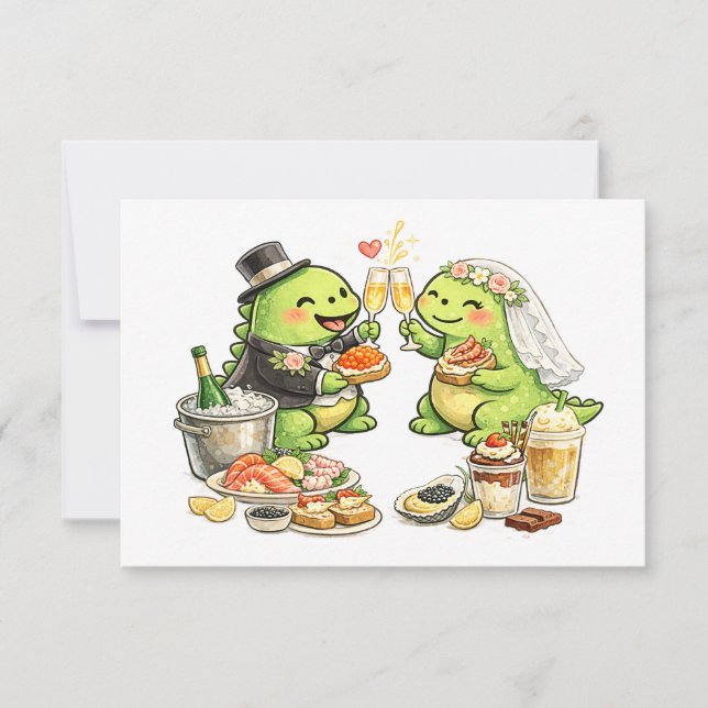 Lustige Hochzeit RSVP Karte (Vorderseite)