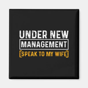 Lustige Hochzeit unter neuer Leitung Frisch Vermäh Magnet