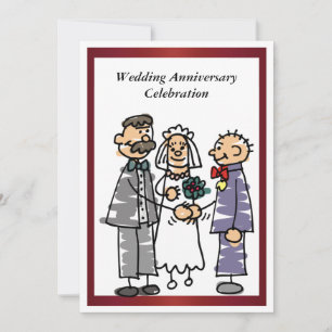 Lustige Hochzeitstag Einladung