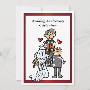Lustige Hochzeitstag Einladung
