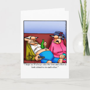 Lustige Hochzeitstag-Grußkarte Karte