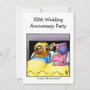 Lustige Hochzeitstag-Party-Einladung Einladung