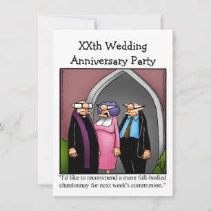 Lustige Hochzeitstag-Party-Einladung Einladung