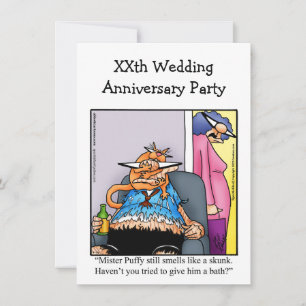 Lustige Hochzeitstag-Party-Einladung Einladung