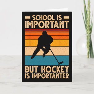 Lustige Hockey-Kunst für Jungen Männer Frauen Juge Karte