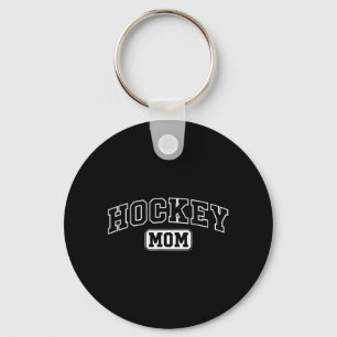 Lustige Hockey-Mama mit sportlicher Schrift zum Mu Schlüsselanhänger