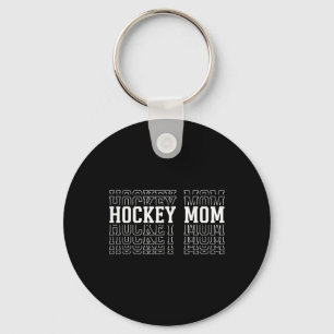 Lustige Hockey-Mama-Schichten-Text Mutter Mama Coa Schlüsselanhänger