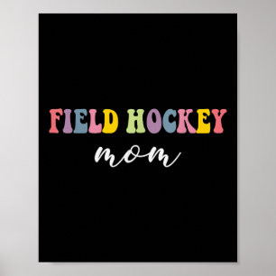 Lustige Hockey-Mama, stilvolle Hockey-Spielerin Sp Poster