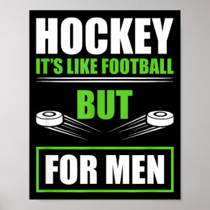 Lustige Hockey-Zitate Vatertag Herren-Hockey Poster