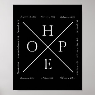 Lustige Hoffnung Jesus Christliche Religion Bibelv Poster