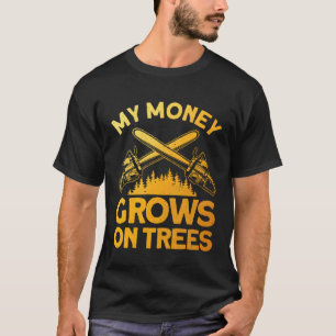 Lustige Holzfällerkunst für Männer Baumfäller Säge T-Shirt