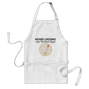 Lustige Huhn-Ei-Neuheits-rustikales schäbiges Schürze