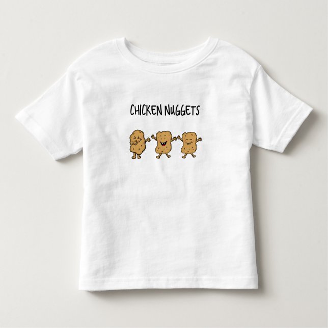 Lustige Huhn-Nuggets Kleinkind T-shirt (Vorderseite)