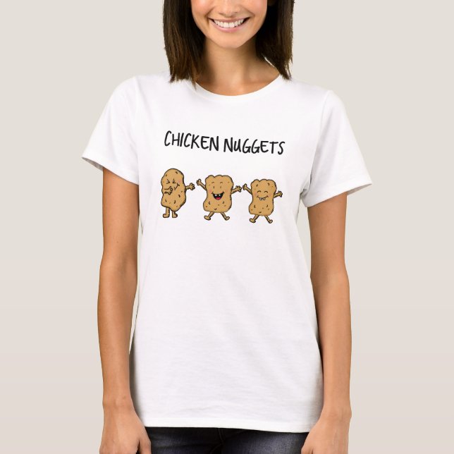 Lustige Huhn-Nuggets T-Shirt (Vorderseite)