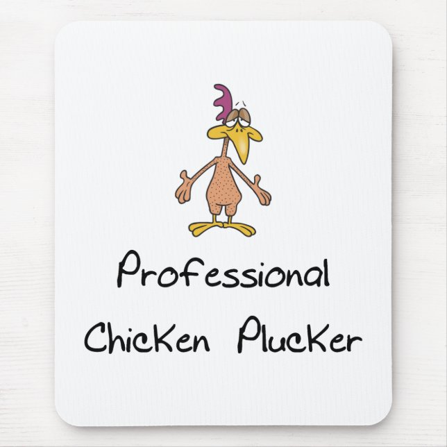 Lustige Huhn-Pflücker-Mausunterlage Mousepad (Vorne)