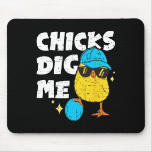 Lustige Hühner finden mich für Männer Jungen Kinde Mousepad