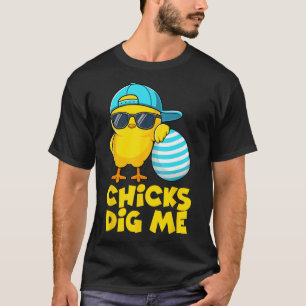Lustige Hühner finden mich für Männer Jungen Kinde T-Shirt