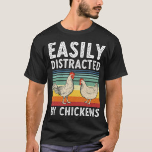 Lustige Hühner Geflügelhof Tier Bauer Hennen Männe T-Shirt