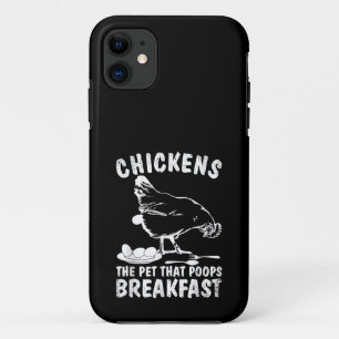 Lustige Hühner Haustier Kot Frühstück Hinterhof La Case-Mate iPhone Hülle