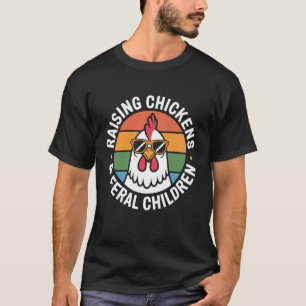 Lustige Hühner-Mutter-Shirts Hühner aufziehen und T-Shirt