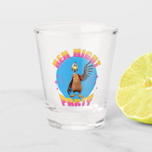 Lustige Hühner Nacht Hühnerparty Humor Schnapsglas