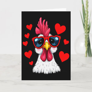 Lustige Hühner Valentinstag Herz Hühner Paar Karte