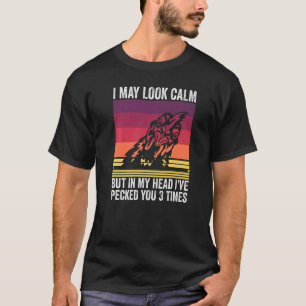 Lustige Hühnerflüsterer-Zitat Ich sehe ruhig aus, T-Shirt