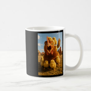 Lustige Hühnerküken für Männer Frauen Kaffeetasse