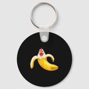 Lustige Hühnerliebhaber Bananen Jungen Mädchen Kin Schlüsselanhänger