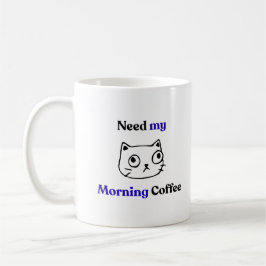 Lustige humorvolle Morgenkatze Kaffeetasse