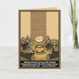 Lustige Humpty Dumpty Parodie Karte