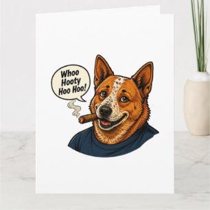 Lustige Hund-Cartoon-Kunst Karte