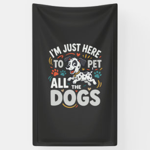 Lustige Hunde Haustierliebhaber Vektor Banner