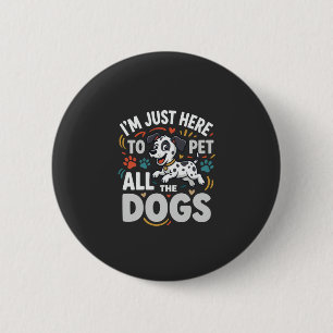 Lustige Hunde Haustierliebhaber Vektor Button