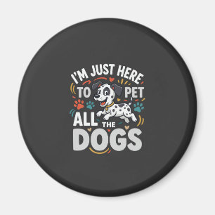 Lustige Hunde Haustierliebhaber Vektor Magnet