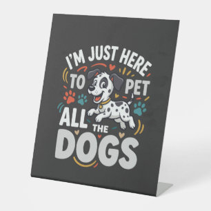 Lustige Hunde Haustierliebhaber Vektor Sockelschild