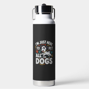 Lustige Hunde Haustierliebhaber Vektor Trinkflasche