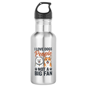 Lustige Hunde-Liebhaber-Zitat Vintage-Gravur-Vekto Edelstahlflasche