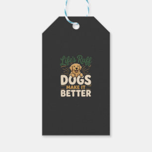 Lustige Hunde machen es besser Geschenkanhänger