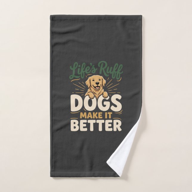 Lustige Hunde machen es besser Handtuch (Handtuch)