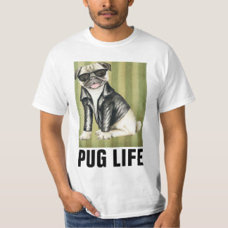 Lustige Hunde T-Shirts, PUG LIFE T-Shirt